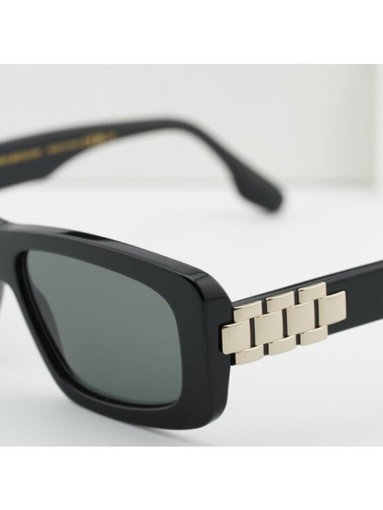 Victoria Beckham VB669S 001 Rectangle Sunglasses – Black/Dark Grey main image 4
